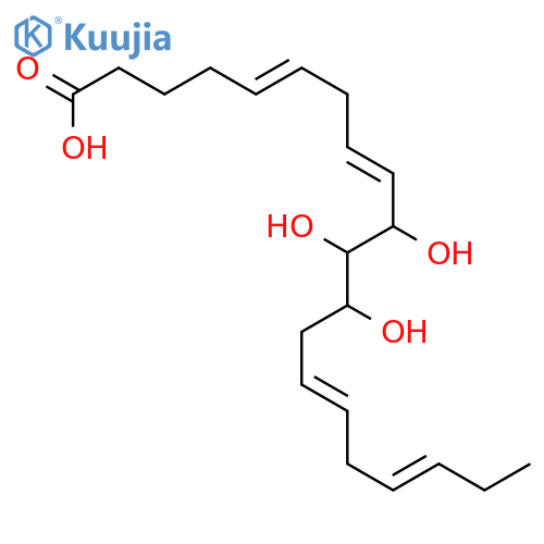 5,8,14,17-Eicosatetraenoicacid, 10,11,12-trihydroxy- (9CI) structure