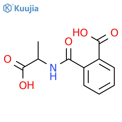 Benzoic acid,2-[[(1-carboxyethyl)amino]carbonyl]- structure
