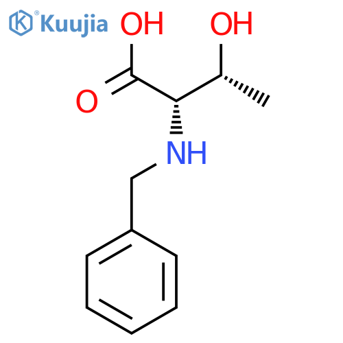 (2S,3R)-2-(benzylamino)-3-hydroxybutanoic acid structure