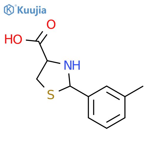 2-(3-Methylphenyl)thiazolidine-4-carboxylic acid structure