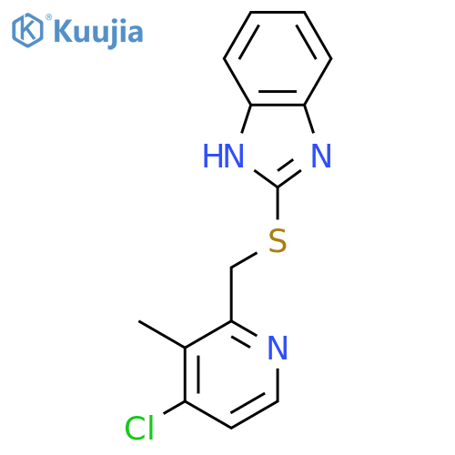 4-Desmethoxypropoxyl-4-chloro Rabeprazole Sulfide structure