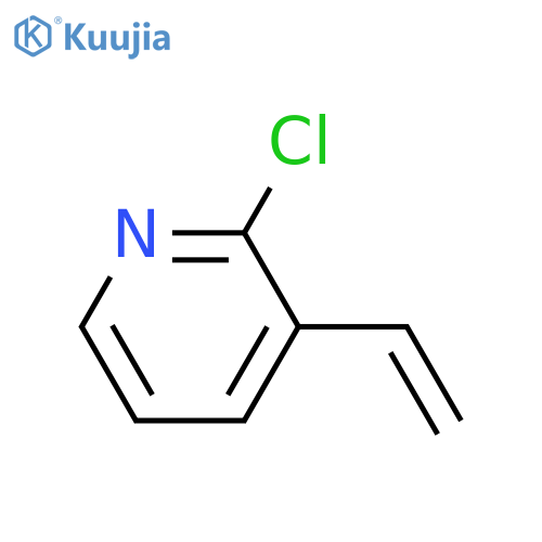 2-chloro-3-ethenylpyridine structure