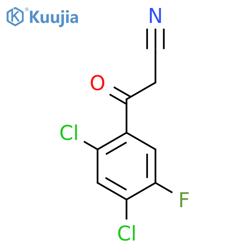Benzenepropanenitrile, 2,4-dichloro-5-fluoro- -oxo- structure