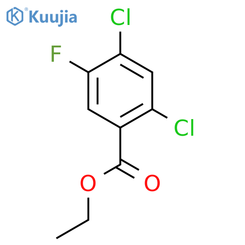 benzoic acid, 2,4-dichloro-5-fluoro-, ethyl ester structure