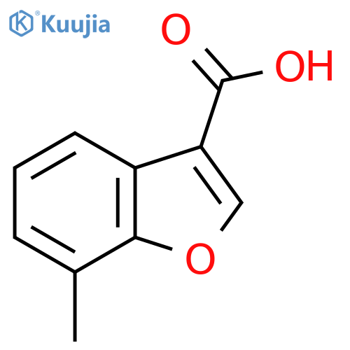 7-Methyl-1-benzofuran-3-carboxylic acid structure