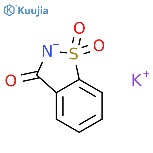 1,2-Benzisothiazol-3(2H)-one,1,1-dioxide, potassium salt (1:1) structure