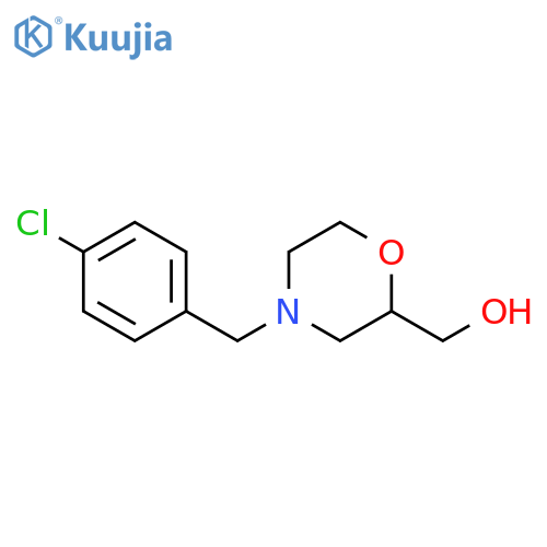 (4-(4-chlorobenzyl)morpholin-2-yl)methanol structure