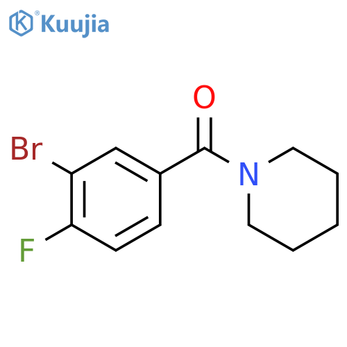 1-(3-Bromo-4-fluorobenzoyl)piperidine structure