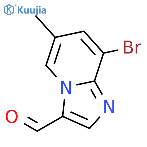 8-Bromo-6-methylimidazo1,2-apyridine-3-carbaldehyde structure