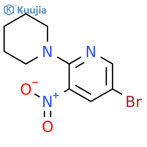 5-Bromo-3-nitro-2-(piperidin-1-yl)pyridine structure