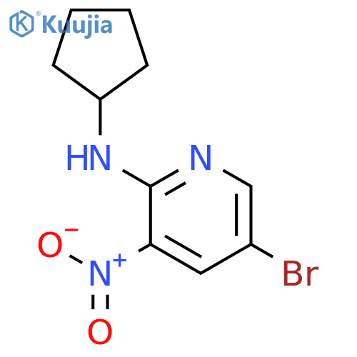 5-Bromo-N-cyclopentyl-3-nitropyridin-2-amine structure