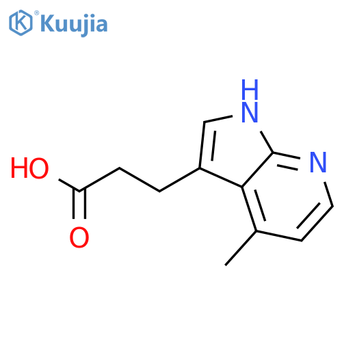 3-(4-methyl-1h-pyrrolo[2,3-b]pyridin-3-yl)propanoic Acid structure