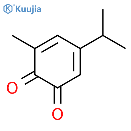 3,5-Cyclohexadiene-1,2-dione,3-methyl-5-(1-methylethyl)- structure