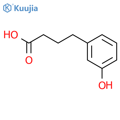 4-(3-Hydroxyphenyl)butanoic acid structure
