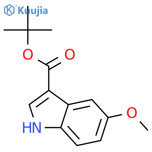 tert-Butyl 5-methoxy-1H-indole-3-carboxylate structure