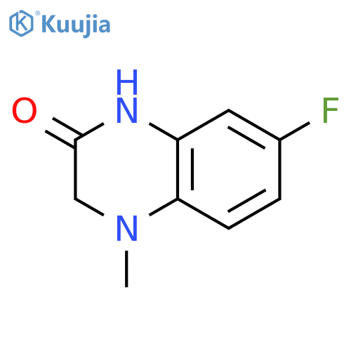 7-Fluoro-4-methyl-1,2,3,4-tetrahydroquinoxalin-2-one structure