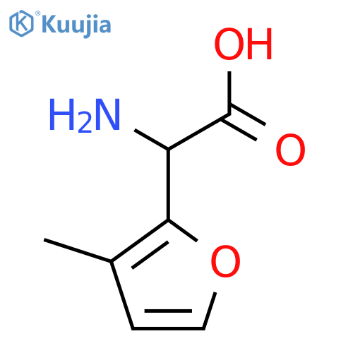 2-amino-2-(3-methylfuran-2-yl)acetic acid structure