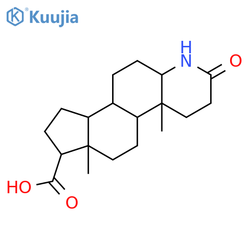 3-Oxo-4-aza-5-alpha-androstane-17-beta-carboxylic acid structure
