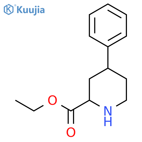 Ethyl 4-phenylpiperidine-2-carboxylate structure