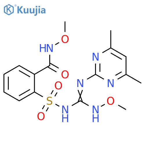 Benzamide,2-[[[[(4,6-dimethyl-2-pyrimidinyl)amino](methoxyamino)methylene]amino]sulfonyl]-N-methoxy- structure