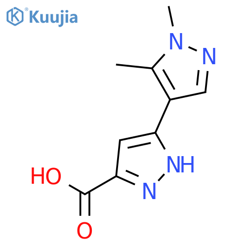 1',5'-Dimethyl-1'H,2H-3,4'-bipyrazole-5-carboxylic Acid structure