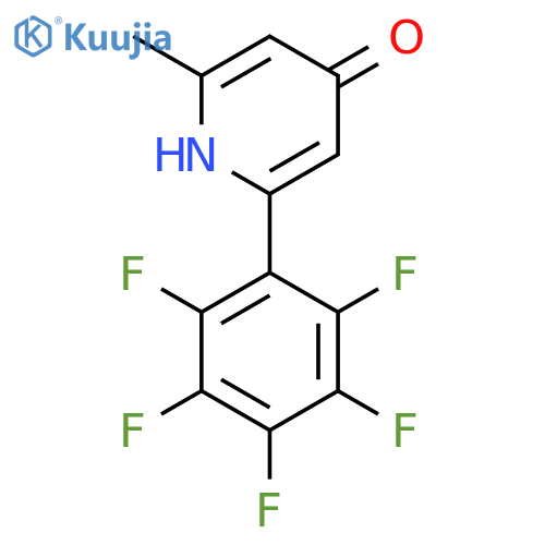 4-Hydroxy-2-methyl-6-(perfluorophenyl)pyridine structure