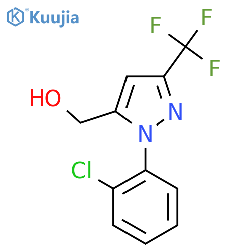 [2-(2-Chlorophenyl)-5-trifluoromethyl-2H-pyrazol-3-yl]methanol structure