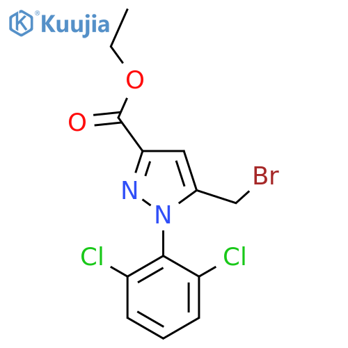 5-Bromomethyl-1-(2,6-dichlorophenyl)-1H-pyrazole-3-carboxylic acid ethyl ester structure