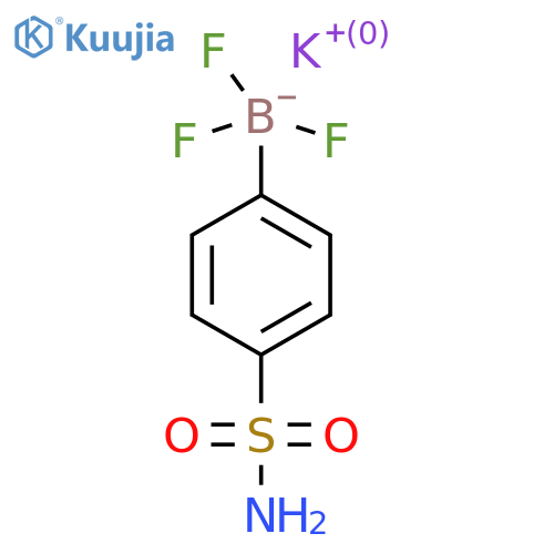 Potassium trifluoro(4-sulfamoylphenyl)boranuide structure