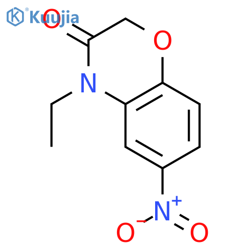 2H-1,4-Benzoxazin-3(4H)-one, 4-ethyl-6-nitro- structure