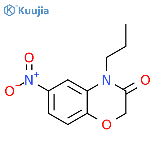 2H-1,4-Benzoxazin-3(4H)-one, 6-nitro-4-propyl- structure