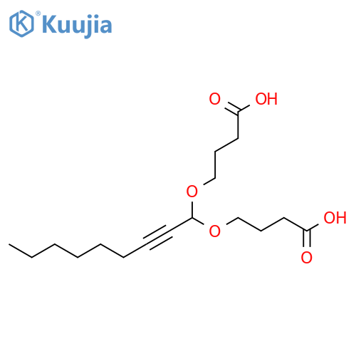 Butanoic acid, 4,4'-[2-nonynylidenebis(oxy)]bis- structure