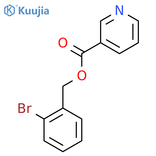 Nicotinic acid 2-bromo-benzyl ester structure