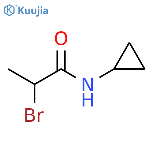 2-bromo-N-cyclopropylpropanamide structure