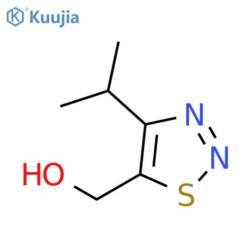 (4-Isopropyl-1,2,3-thiadiazol-5-yl)methanol structure