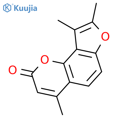 2H-Furo[2,3-h]-1-benzopyran-2-one,4,8,9-trimethyl- structure