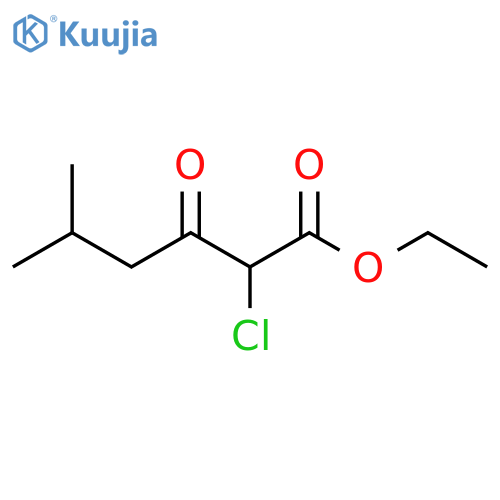 ethyl 2-chloro-5-methyl-3-oxohexanoate structure