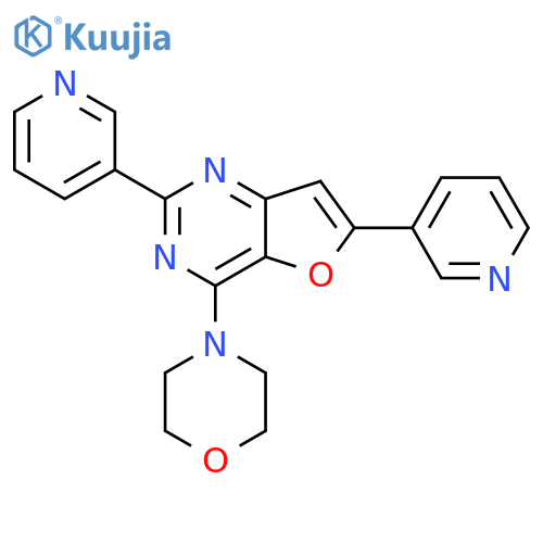 4-Morpholino-2,6-di(pyridin-3-yl)furo[3,2-d]pyrimidine structure