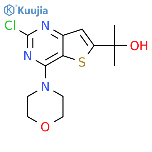 2-(2-Chloro-4-morpholinothieno[3,2-d]pyrimidin-6-yl)propan-2-ol structure