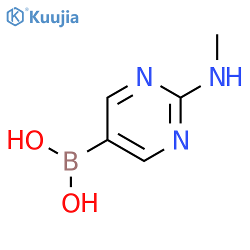 (2-(Methylamino)pyrimidin-5-yl)boronic acid structure