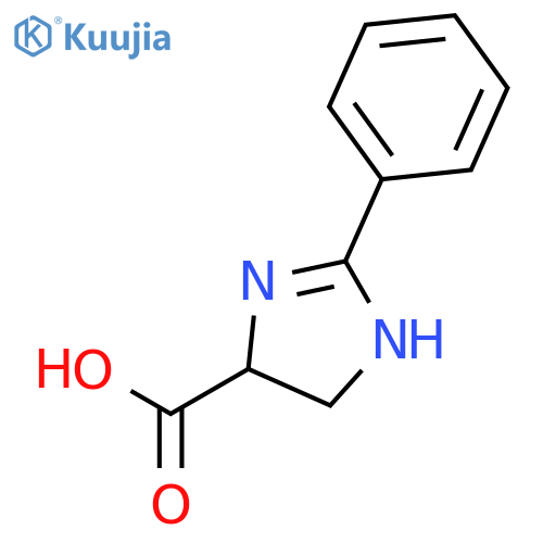 2-Phenyl-4,5-dihydro-1H-imidazole-4-carboxylic acid structure