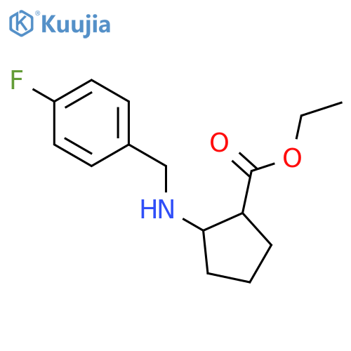 Ethyl cis-2-(4-Fluorobenzylamino)cyclopentanecarboxylate structure