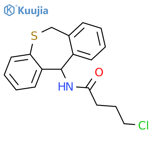 Butanamide, 4-chloro-N-(6,11-dihydrodibenzo[b,e]thiepin-11-yl)- structure