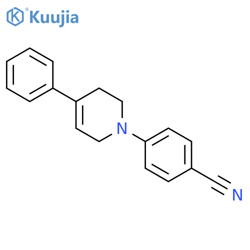 Benzonitrile,4-(3,6-dihydro-4-phenyl-1(2H)-pyridinyl)- structure