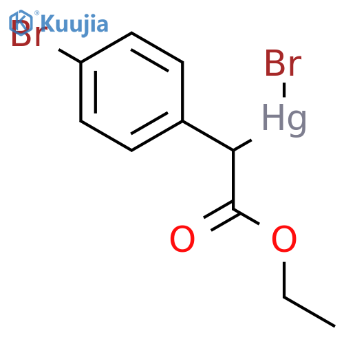 Mercury, bromo[1-(4-bromophenyl)-2-ethoxy-2-oxoethyl]- structure
