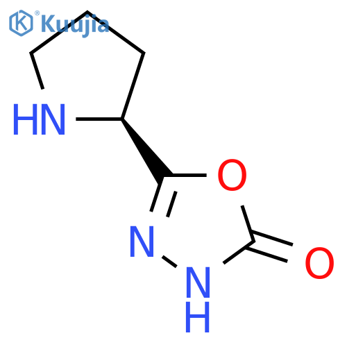 5-[(2S)-pyrrolidin-2-yl]-2,3-dihydro-1,3,4-oxadiazol-2-one structure