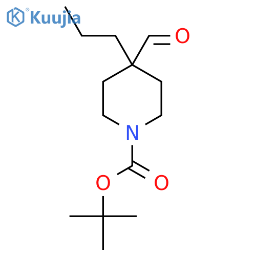 tert-Butyl 4-Formyl-4-propylpiperidine-1-carboxylate structure