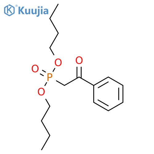 2-dibutoxyphosphoryl-1-phenylethanone structure