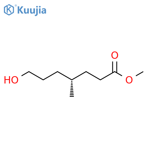 Heptanoic acid, 7-hydroxy-4-methyl-, methyl ester, (R)- structure