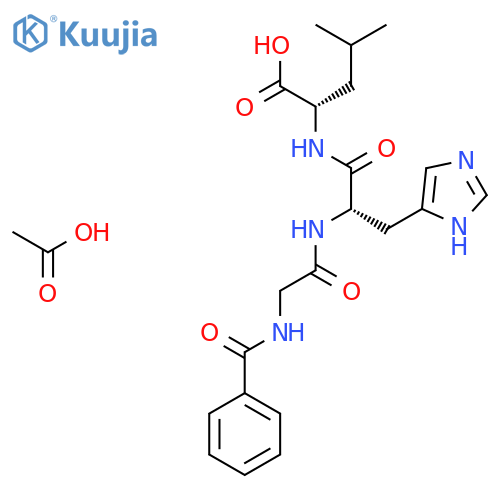 HIPPURYL-HIS-LEU ACETATE SALT structure